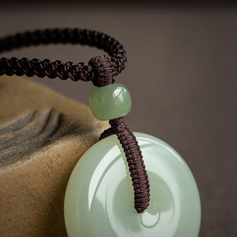 Collana Buddha Stones con fibbia per la pace, fortuna e prosperità