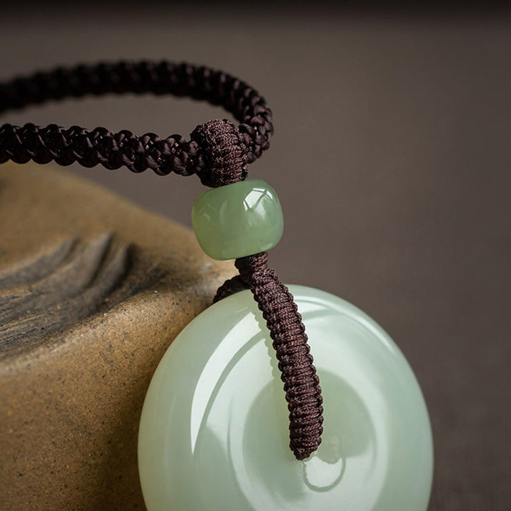 Collana Buddha Stones con fibbia per la pace, fortuna e prosperità