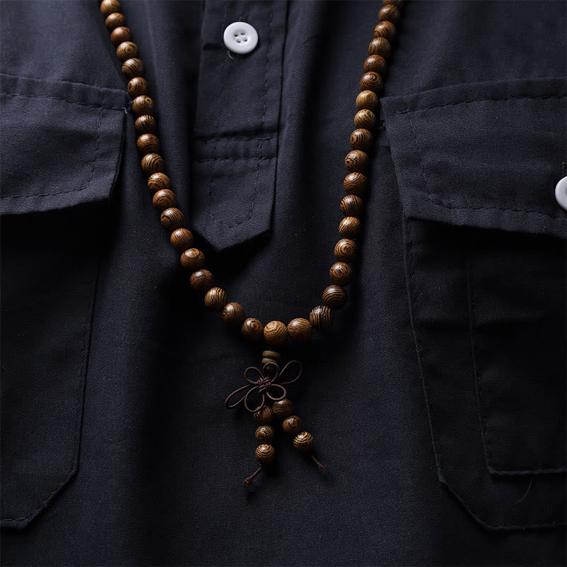 Buddha Stones 108 Mala Beads Bracciale Preghiera Meditazione Sandalo Elastico - image 15