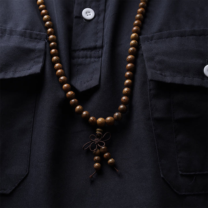 Buddha Stones 108 Mala Beads Bracciale Preghiera Meditazione Sandalo Elastico - image 15