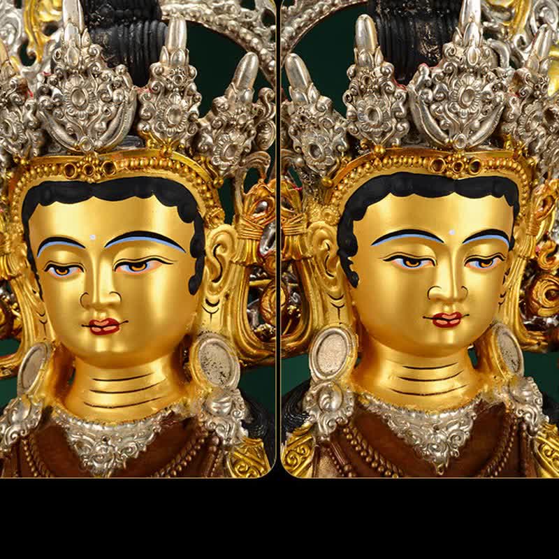 Decorazione della statua in rame della speranza di Tara Verde del Bodhisattva - image 10