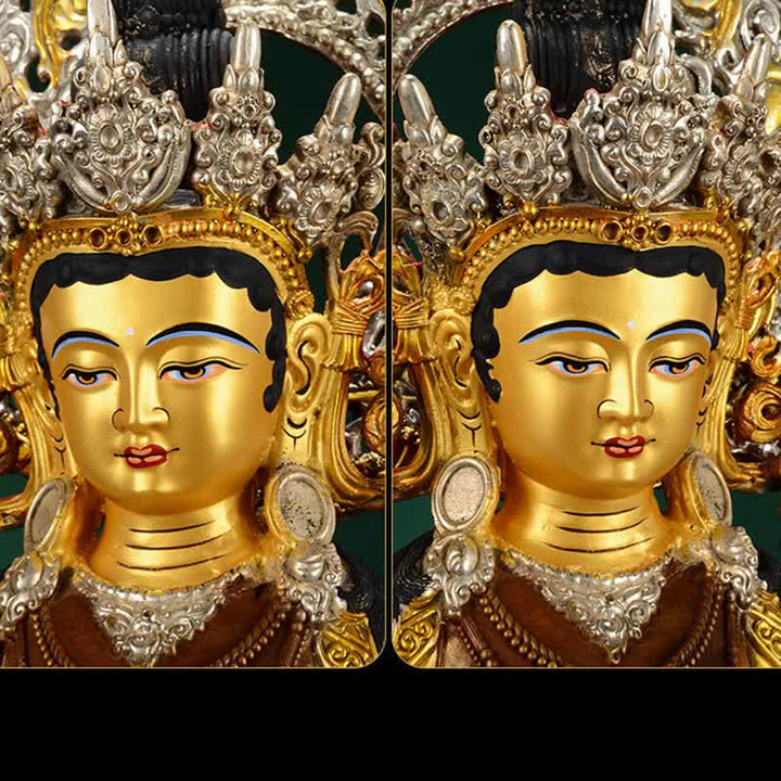 Decorazione della statua in rame della speranza di Tara Verde del Bodhisattva - image 10