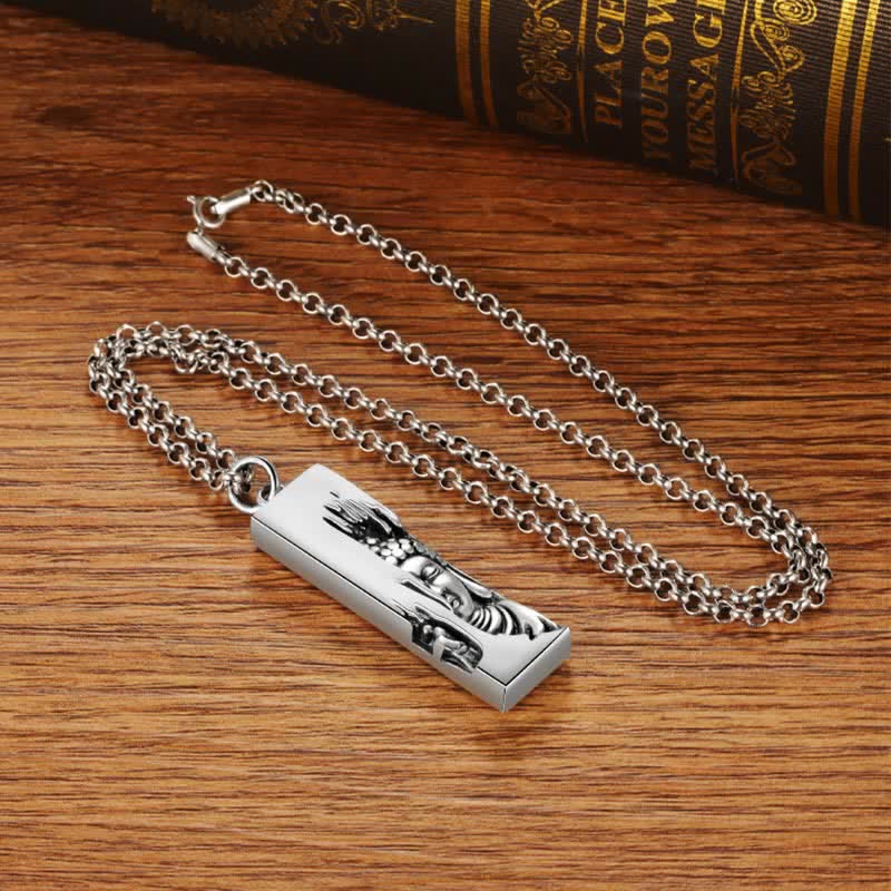 Collana con ciondolo in stile vintage Buddha Stones, Tathagata Buddha, amuleto di protezione e forza portafortuna - image 13