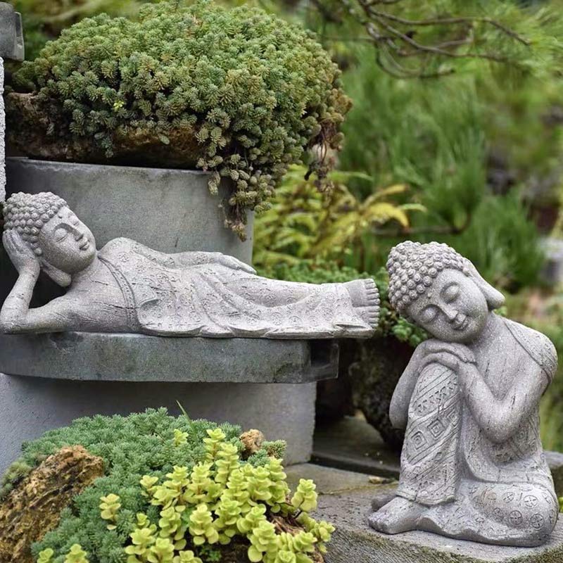 Buddha Stones Meditazione tibetana Benedizione del Buddha Compassione Serenità Decorazione della casa - image 1
