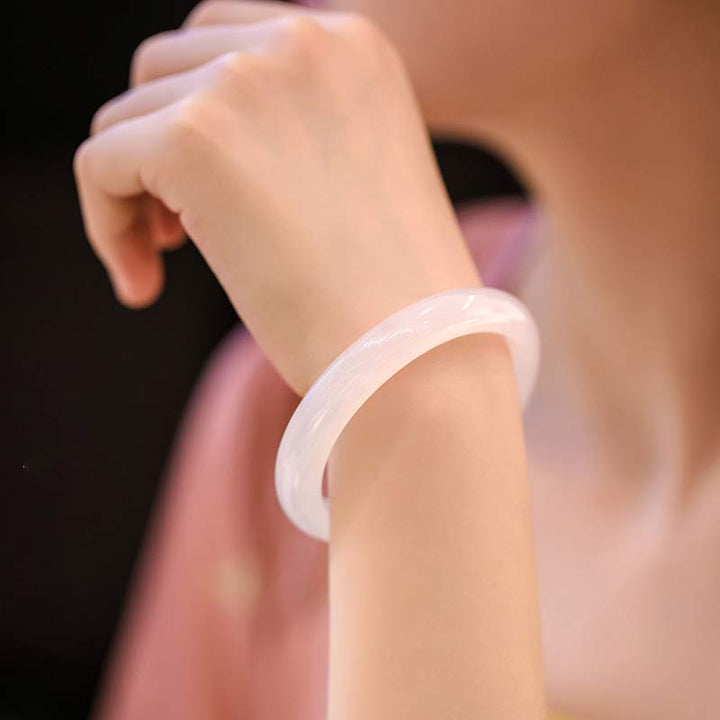 Buddha Stones Calcedonio naturale Armonia Braccialetto positivo - image 4