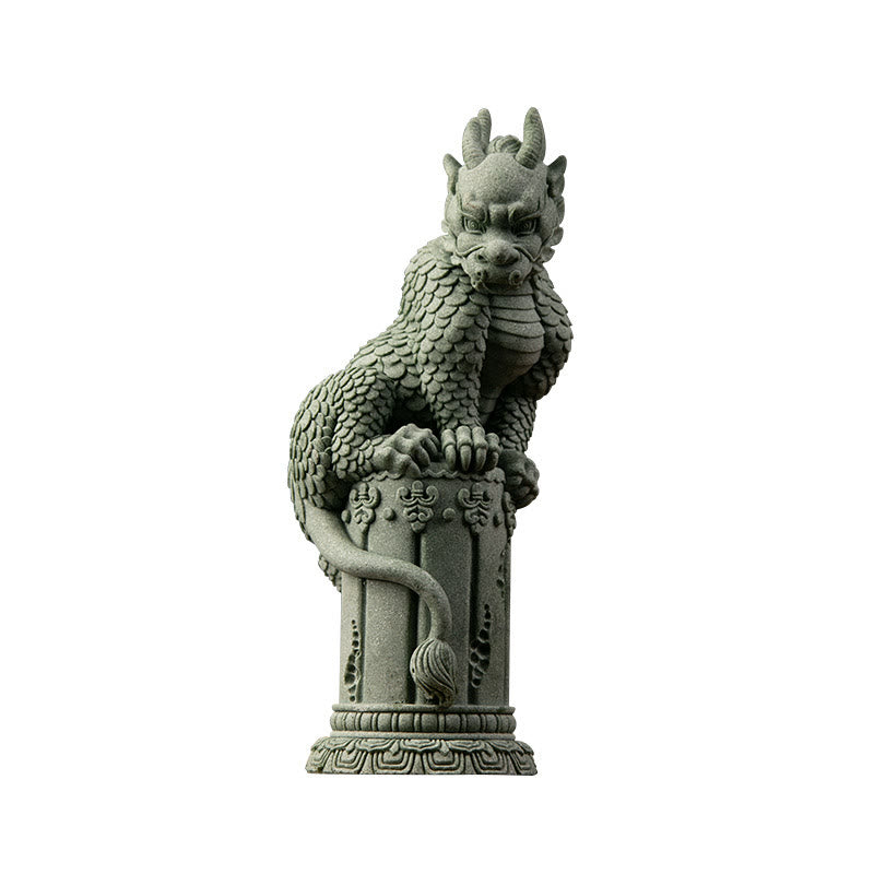 Buddha Stones Feng Shui in piedi seduto drago successo fortuna decorazione della casa