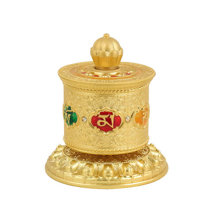 Buddha Stones Ruota di preghiera di benedizione tibetana Decorazione per auto