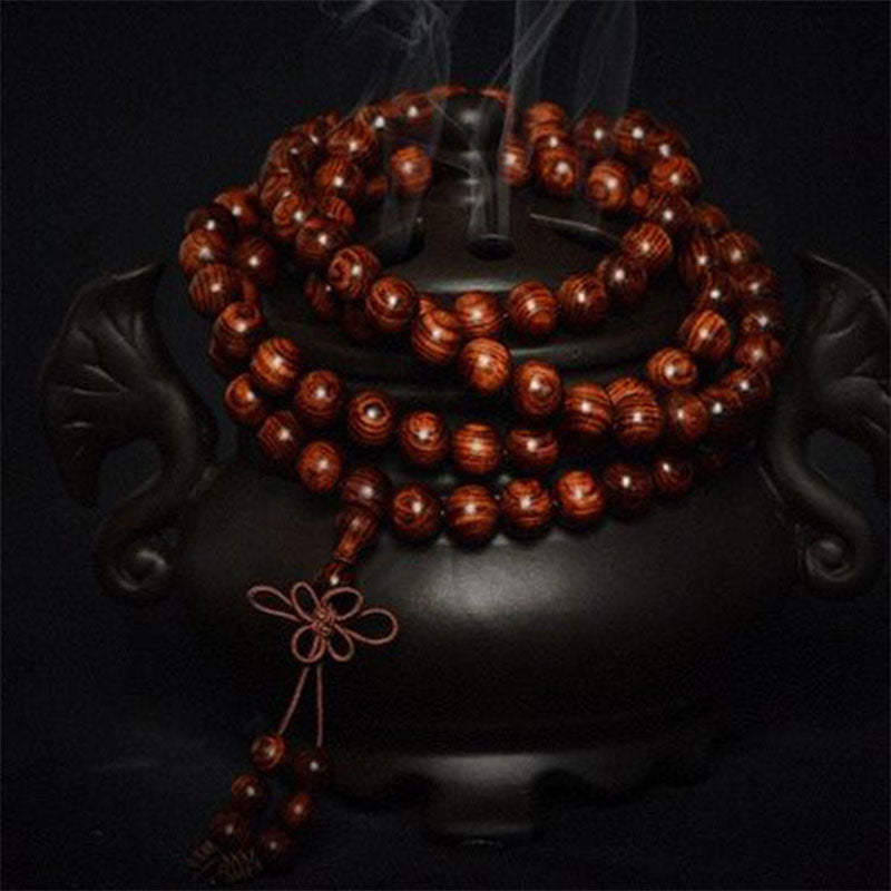 Braccialetto Buddha Stones Tibetan Rosewood Warmth (tipo casuale)
