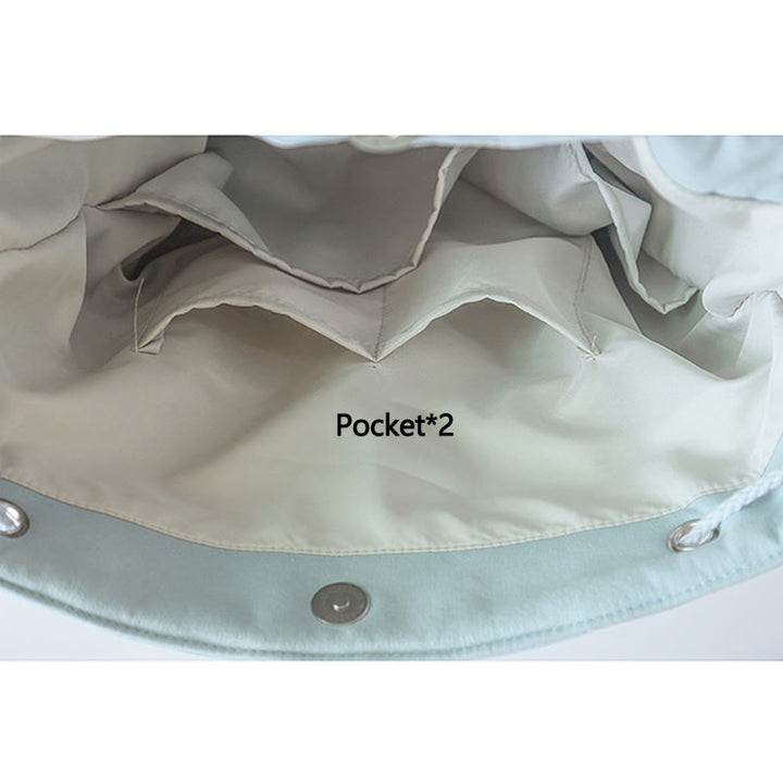 Zaino in tela di grande capacità ricamato a mano Buddha Stones - image 5