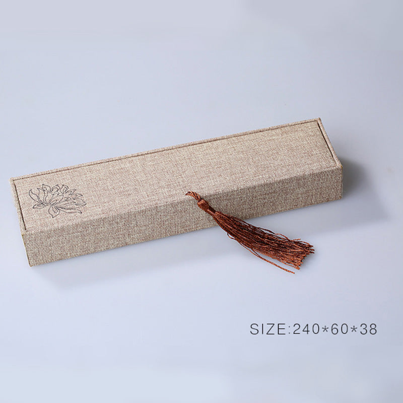Scatola portaoggetti per gioielli con motivo a loto Buddha Stones , scatola regalo con nappe - image 11