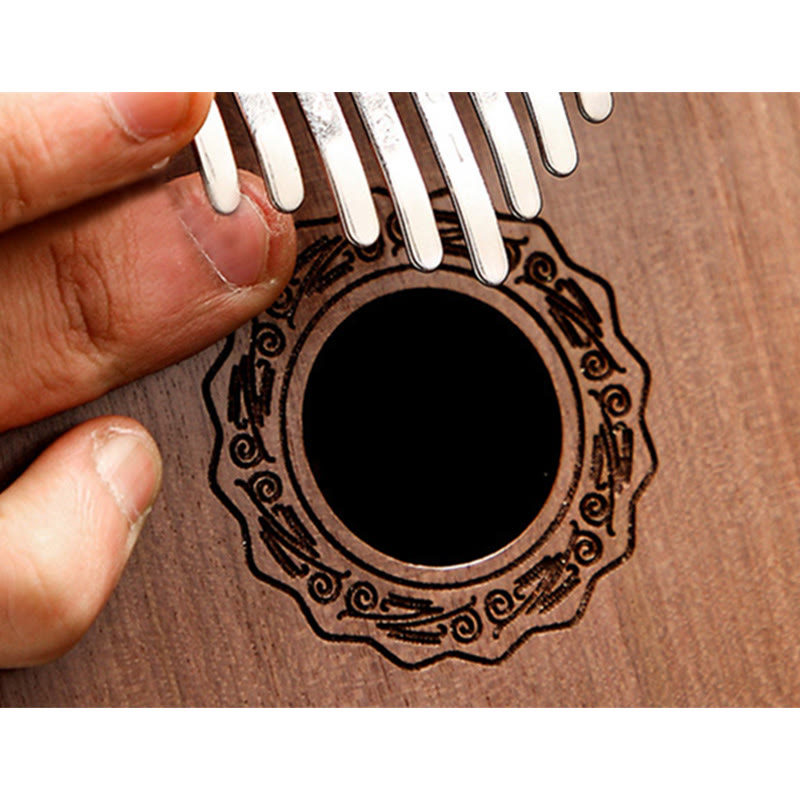 Buddha Stones Kalimba 17 tasti Thumb Piano in mogano Acacia Noce Pianoforte portatile per dita