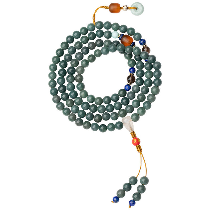Buddha Stones 108 Perle Bodhi Seed Benedizione Meditazione Bracciale Mala