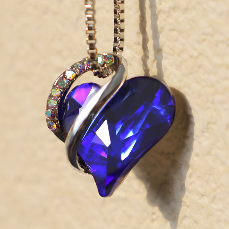 Collana con ciondolo con energia curativa, pietra portafortuna del cuore Buddha Stones d'amore