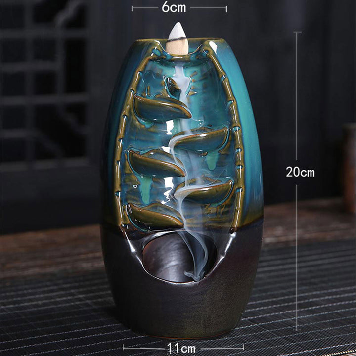 Buddha Stones Decorazione bruciatore di incenso protezione drago tibetano