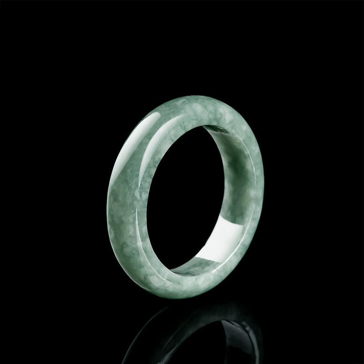 Anello di guarigione naturale in giada Buddha Stones Abundance