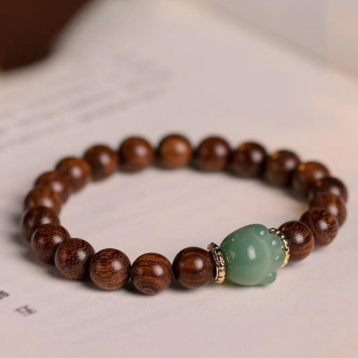 Braccialetto di protezione per zampe di gatto con Buddha Stones e legno di sandalo - Sandalo - image 1