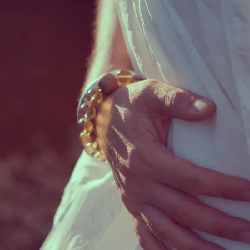 Buddha Stones 108 Mala Beads 925 Sterling Silver Citrino Sandalo Turchese Protezione Bracciale Prosperità - image 5