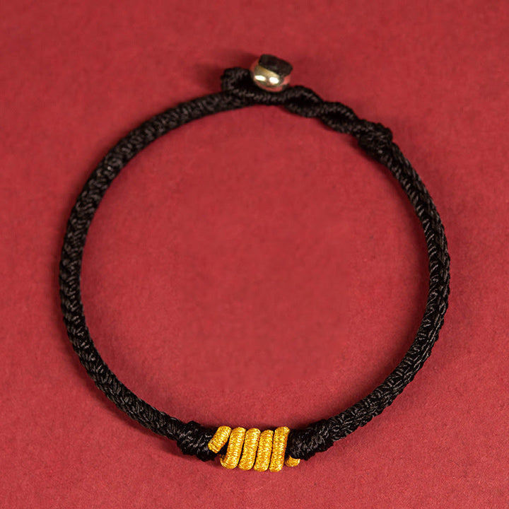 Braccialetto di corda intrecciata con nodo King Kong fatto a mano Buddha Stones