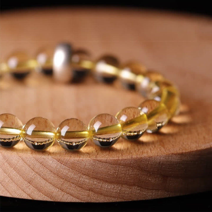 Braccialetto di protezione in argento sterling 925 con zodiaco cinese e Buddha natale in citrino - image 17