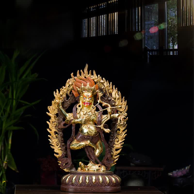 Statua di Buddha Kurukulla in rame, decorazione per la casa, serenità