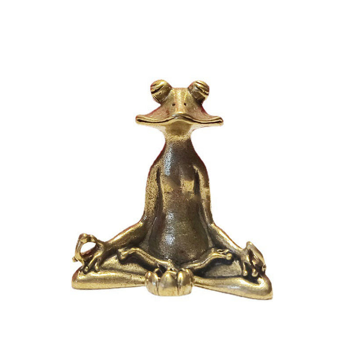 Buddha Stones Mini Piccola Rana Tartaruga Koi Pesce Lumaca Granchio Rame Ricchezza Decorazione per la casa