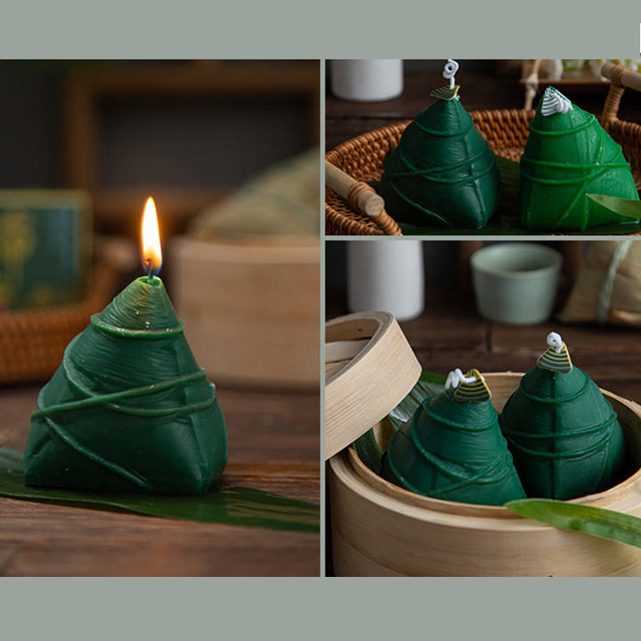 Buddha Stones Dragon Boat Festival Zongzi Modello Candela Profumata Regalo Per Famiglia Amici