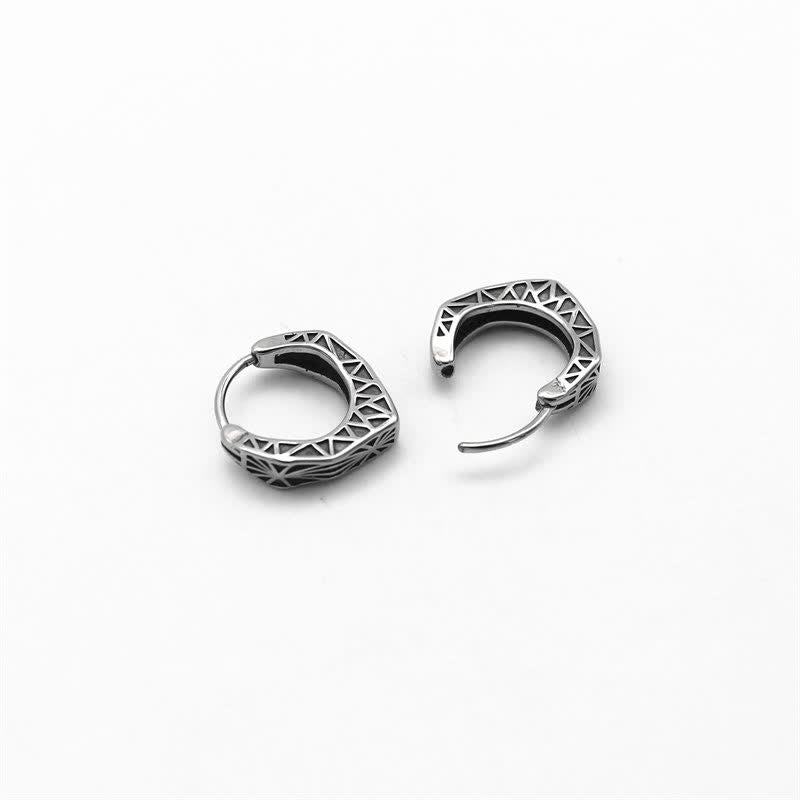 Orecchini Viking Hoop Titanium Steel Balance