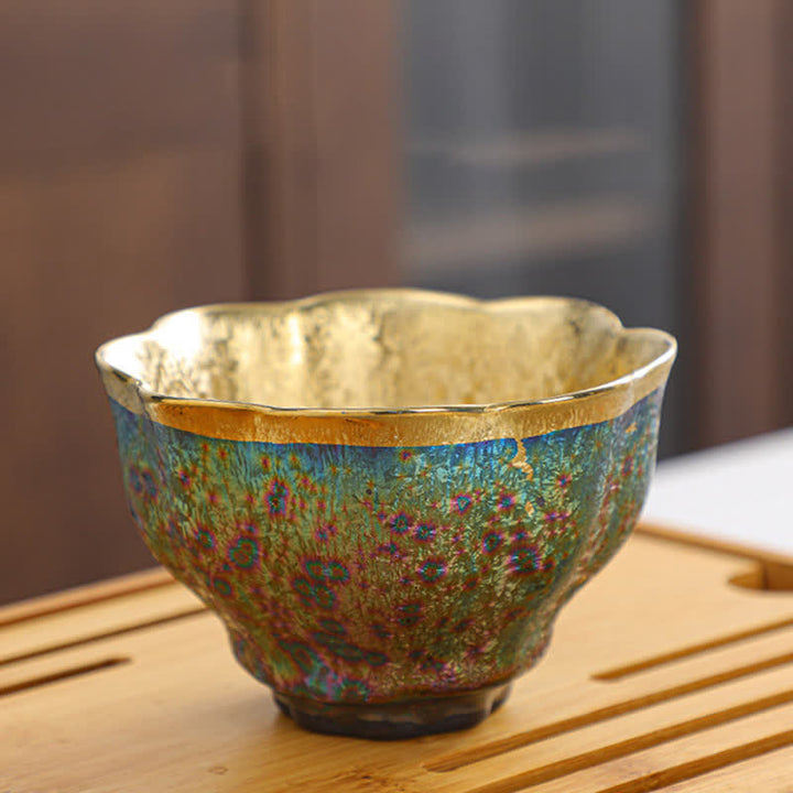 Buddha Stones Tazza da tè in ceramica colorata Tazze da tè