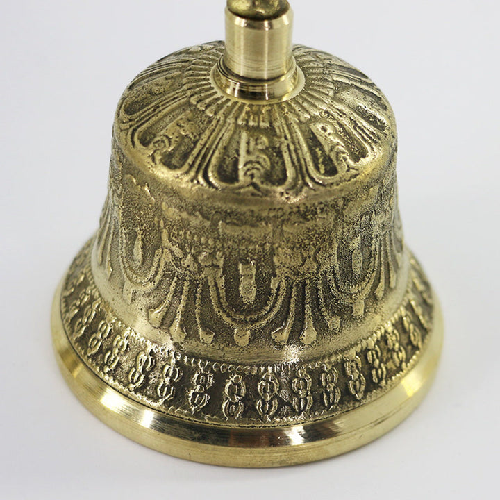 Buddha Stones Campana tibetana per meditazione e Vajra Dorje in rame con bilanciamento fatto a mano Set di decorazioni