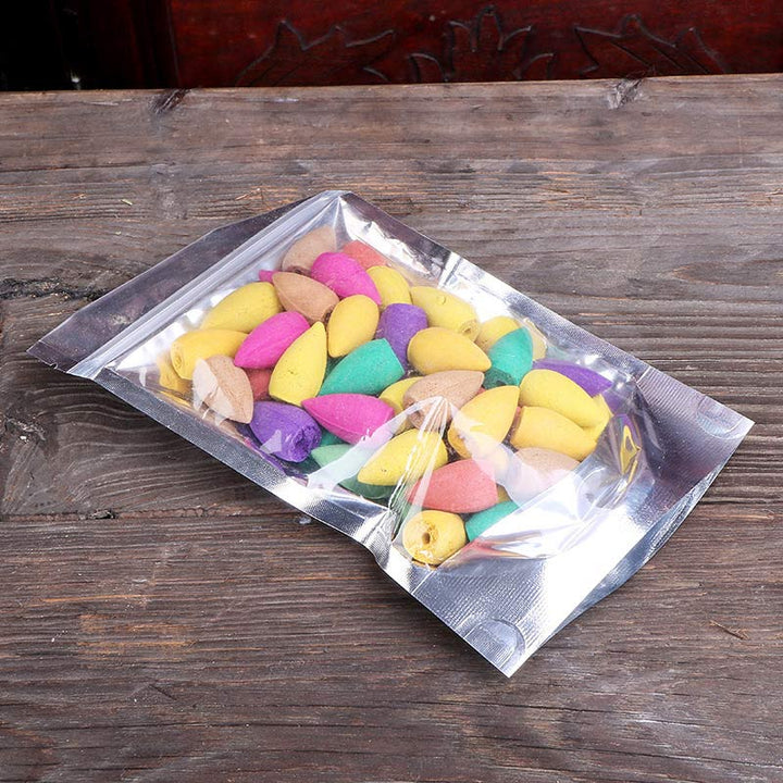 Buddha Stones Incenso a riflusso con aromi misti, confezione da 50 coni