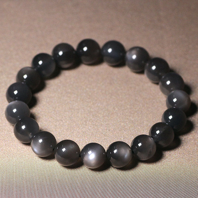 Braccialetto di perline di amore positivo in pietra di luna naturale - image 0