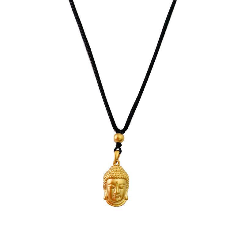 Collana con ciondolo in rame e Buddha dorato e ricchezza - image 11