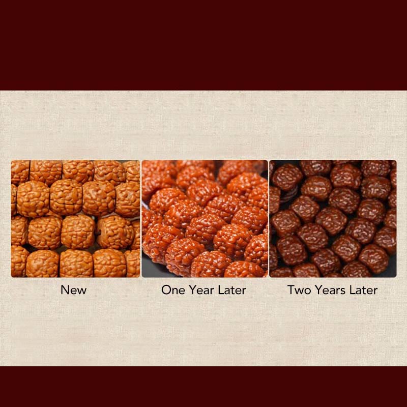 Tibet 108 Mala Beads Rudraksha Bodhi Seed Zodiaco Cinese Natale Buddha Ricchezza Braccialetto Charm
