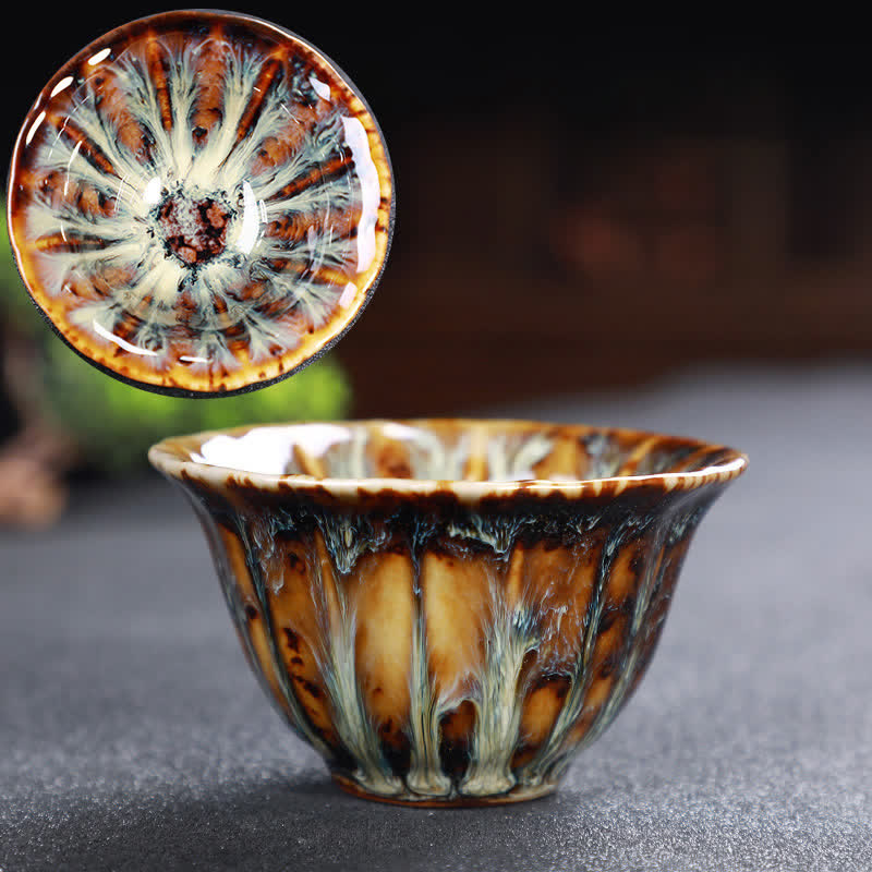 Tazze da tè in ceramica colorata con Buddha Stones, per casa e ufficio