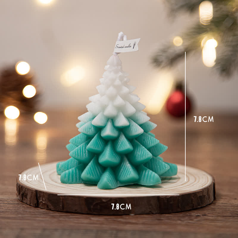 Candela profumata in cera di soia per albero di Natale, regalo per familiari e amici