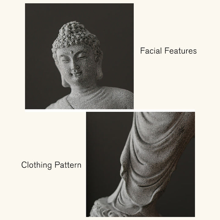 Buddha Stones Meditazione Buddha Nuvole di buon auspicio Design Serenità Decorazione della casa - image 8