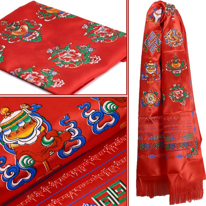 Buddha Stones Tibetano Benedizione Fortunata 5 Colori Khata Decorazione
