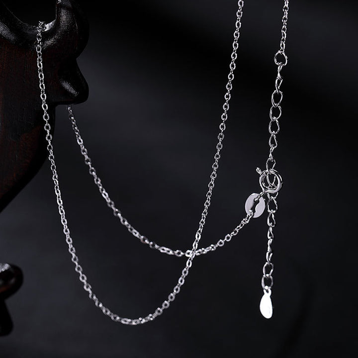 Collana con ciondolo calmante in labradorite con vari cristalli e Buddha Stones Zen Cairn - image 40