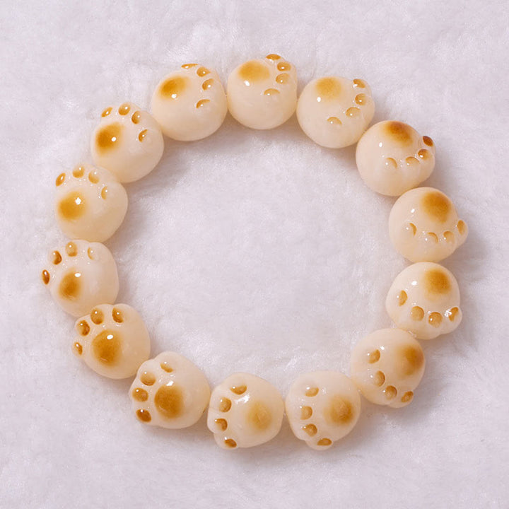 Braccialetto Buddha Stones con zampa di gatto carina, artiglio di Bodhi e semi di pace - image 16