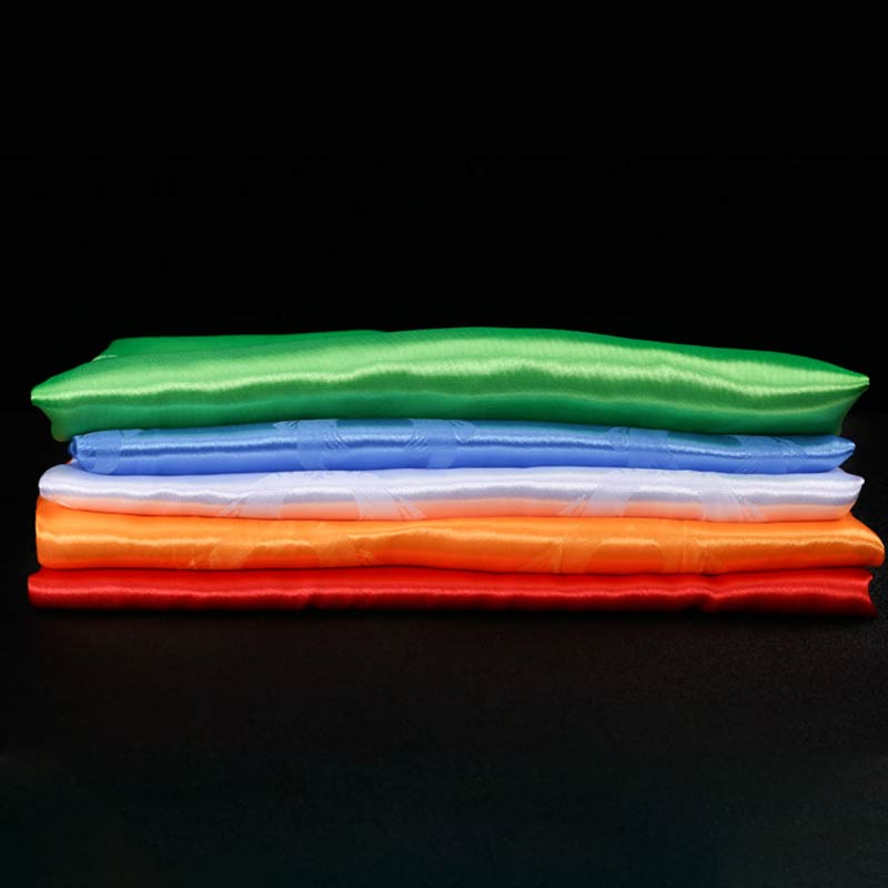 Decorazione Khata di 5 colori di buon auspicio della benedizione tibetana