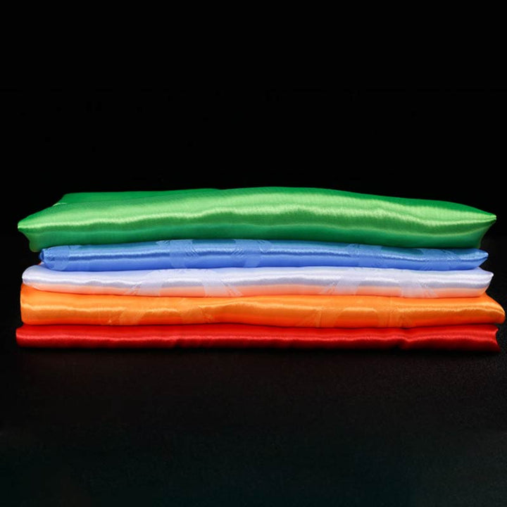 Decorazione Khata di 5 colori di buon auspicio della benedizione tibetana