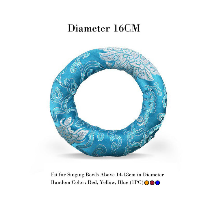 Buddha Stones Ciotola tibetana per canto Cuscino artigianale Decorazione - 16 cm (colore casuale) - image 8