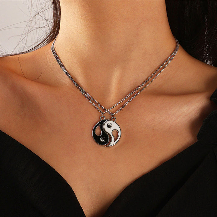 Collana con ciondolo Yin Yang da 2 pezzi - image 2