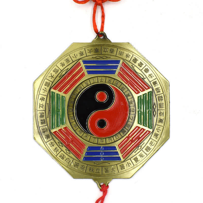 Mappa Feng Shui Bagua Cinque monete imperatore Mappa energetica armonia nodo cinese