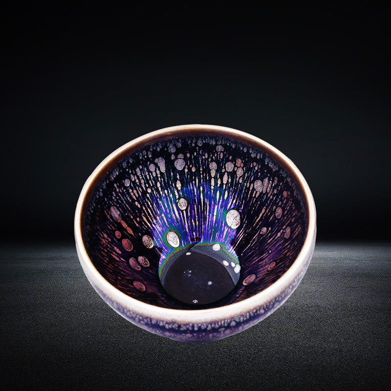Buddha Stones fatte a mano Jianzhan cinese viola smaltato tazza da tè in ceramica tazza da tè in ceramica Tenmoku Kung Fu