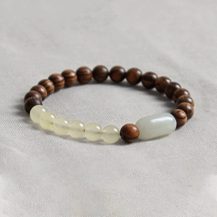 Bracciale Buddha Stones Jade Sandalwood Luck Abbondanza