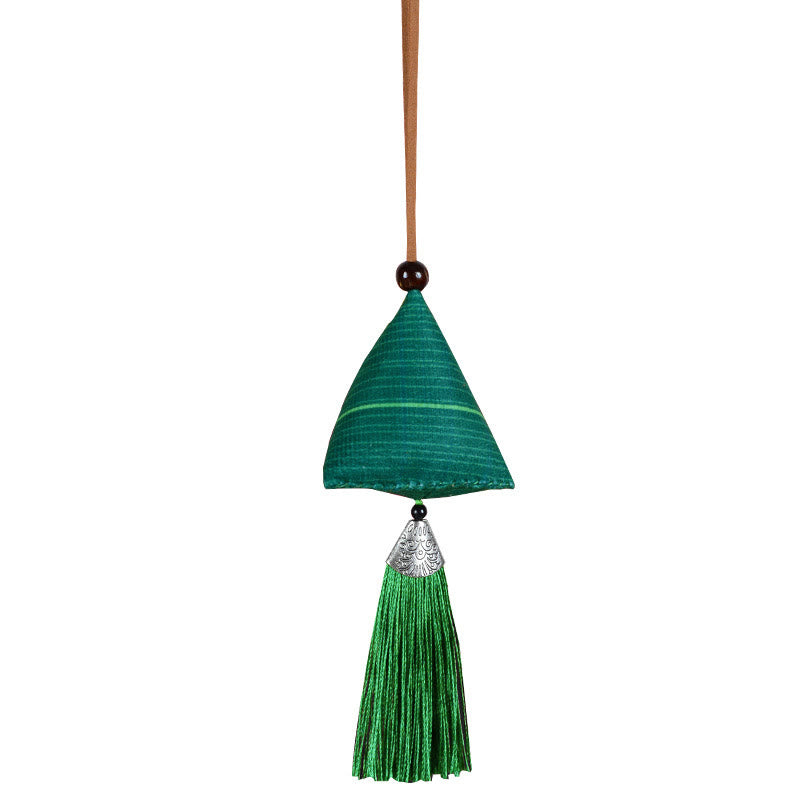 Decorazione appesa con nappa di protezione del sacchetto del modello Zongzi del festival delle barche drago Buddha Stones