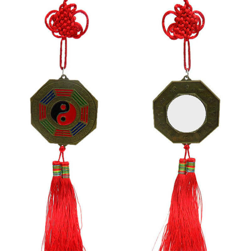Mappa Feng Shui Bagua Mappa energetica dell'armonia dei nodi cinesi Specchio - Mappa Bagua da 7,5 CM - image 14