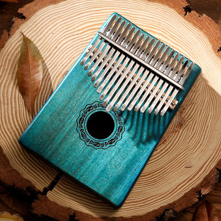 Buddha Stones Kalimba 17 tasti Thumb Piano in mogano Acacia Noce Pianoforte portatile per dita