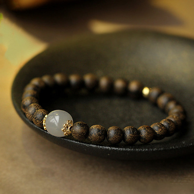 Bracciale Buddha Stones Agarwood Jade Forza Calma